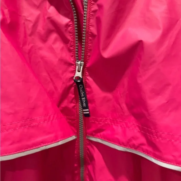 Charles River Apparel Pink Jacket with Overlapping Design - Picture 2 of 4